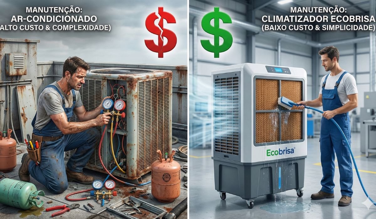 Ar-Condicionado ou Climatizador Qual tem a Manutenção Mais Barata